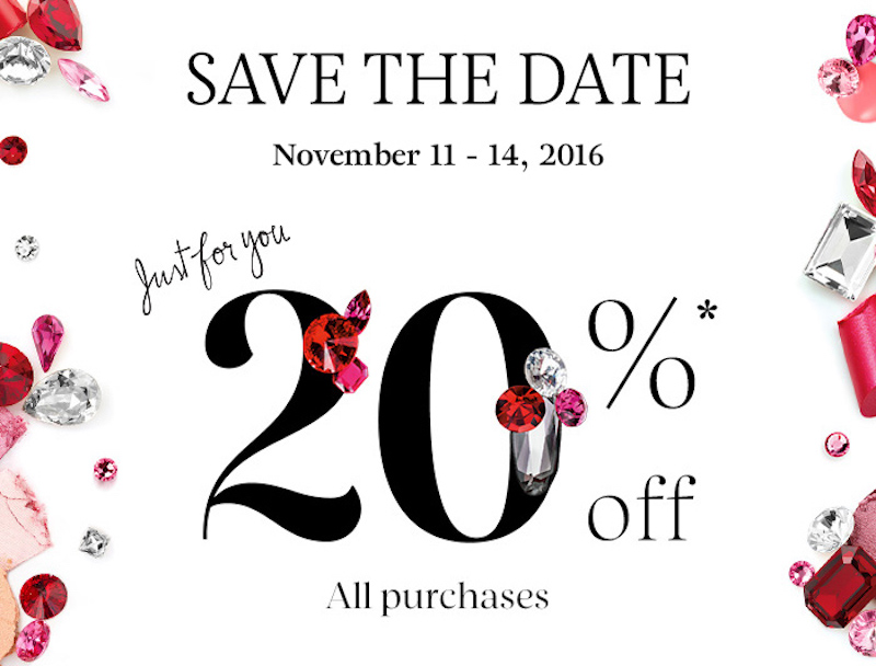 20% off all purchases with code 20VIB